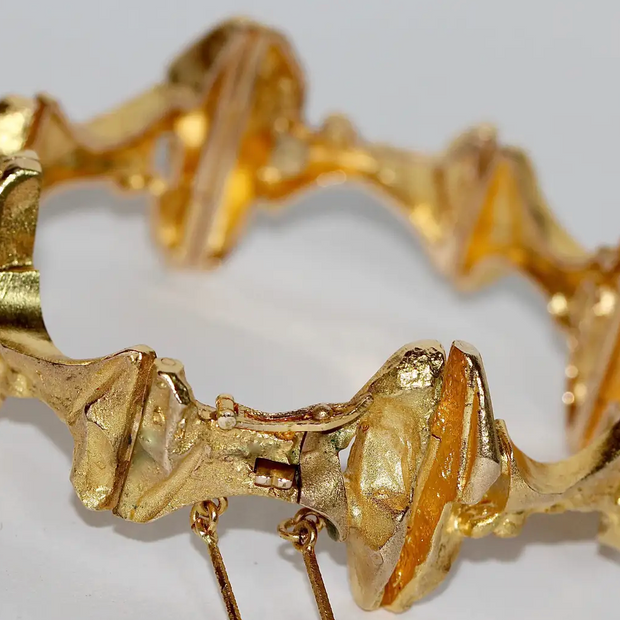 Lapponia Armreif aus 14 Karat Gold – Design Björn Weckström, 1973