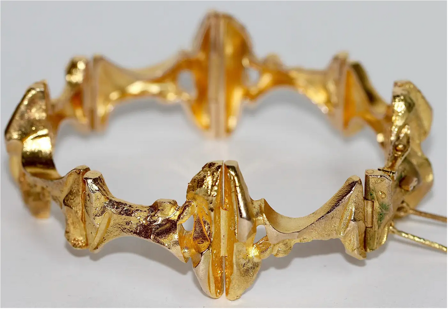 Lapponia Armreif aus 14 Karat Gold – Design Björn Weckström, 1973