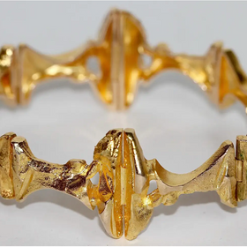 Lapponia Armreif aus 14 Karat Gold – Design Björn Weckström, 1973