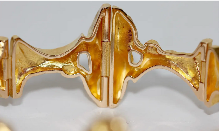 Lapponia Armreif aus 14 Karat Gold – Design Björn Weckström, 1973