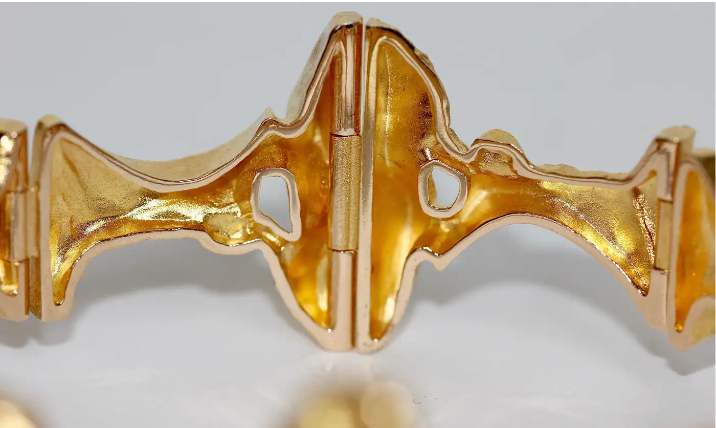 Lapponia Armreif aus 14 Karat Gold – Design Björn Weckström, 1973