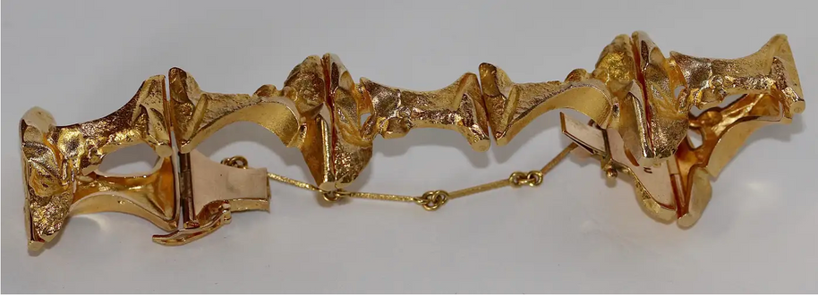 Lapponia Armreif aus 14 Karat Gold – Design Björn Weckström, 1973