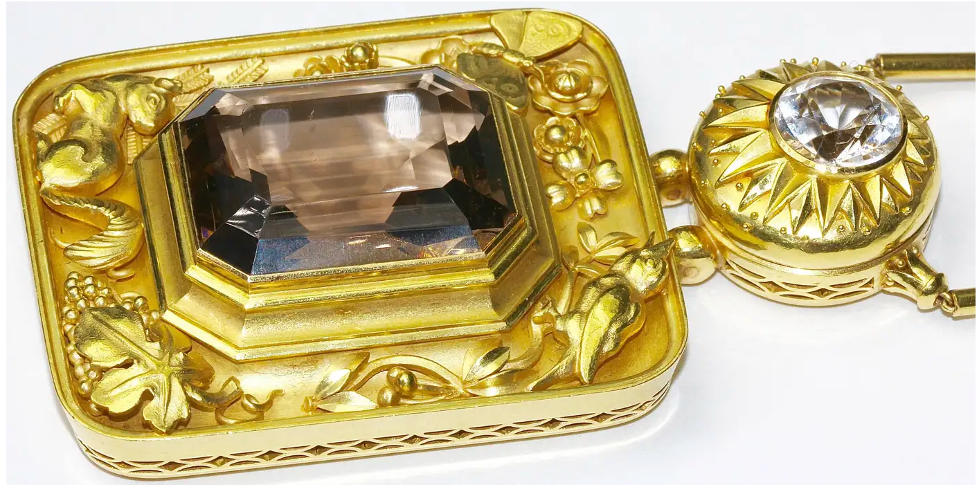 Historisches Gold Collier von Max Esser & Hans Markl, Berlin 1944