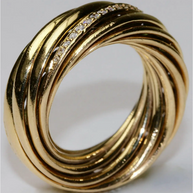 Wempe “Helioro BY KIM” Ring – 18 Karat Roségold mit Brillanten