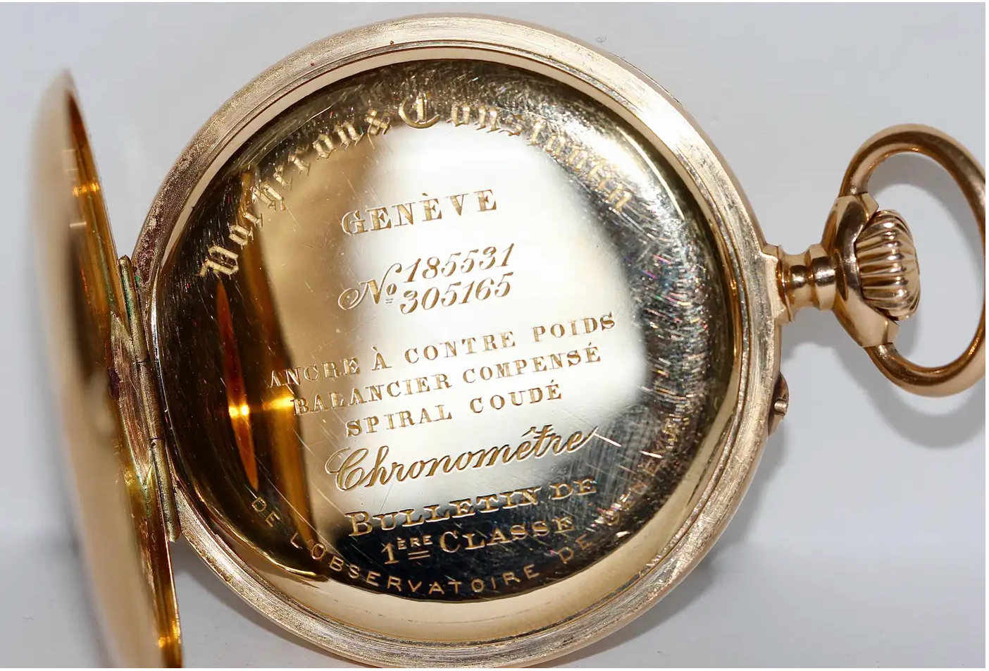 Vacheron Constantin Taschenuhr in 18 Karat Gelbgold