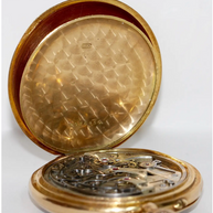 Longines Chronograph Taschenuhr „Gradué pour 30 Pulsations“ – 18 Karat Gelbgold