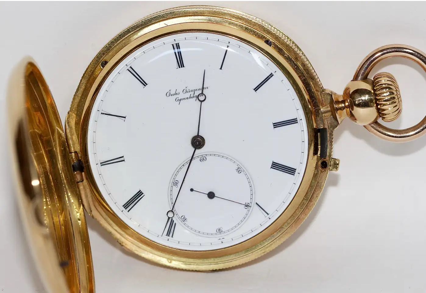 Jules Jürgensen Kopenhagen – 18 Karat Goldsavonnette Taschenuhr
