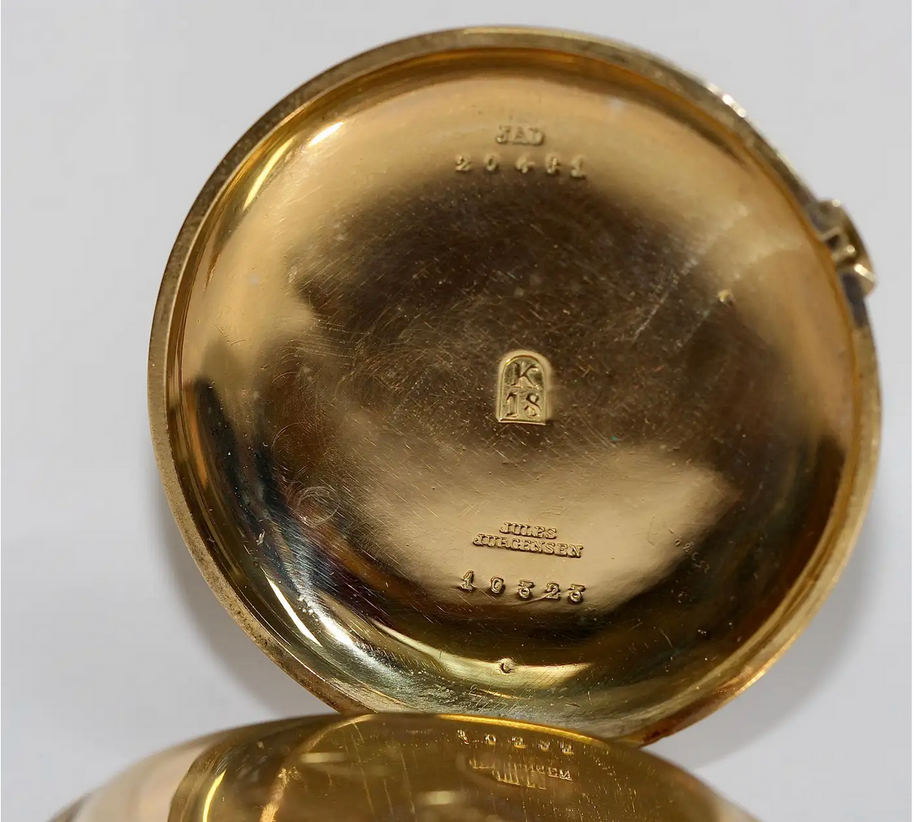 Jules Jürgensen Kopenhagen – 18 Karat Goldsavonnette Taschenuhr