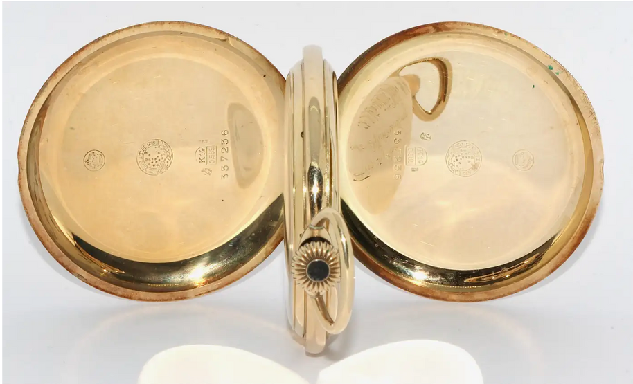 Zenith Taschenuhr Savonnette – 14 Karat Gelbgold