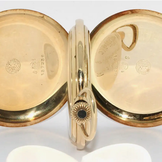 Zenith Taschenuhr Savonnette – 14 Karat Gelbgold