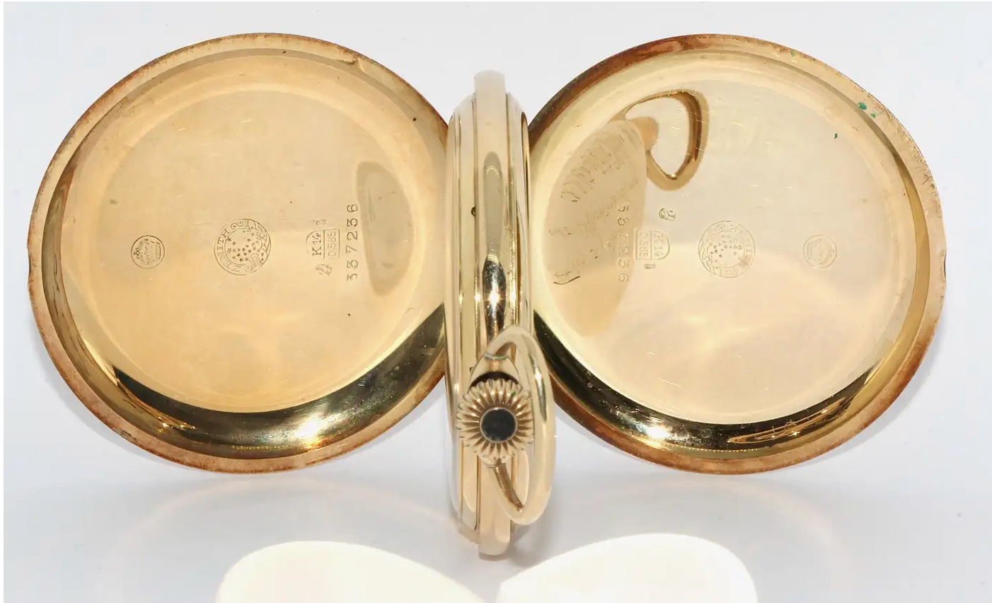 Zenith Taschenuhr Savonnette – 14 Karat Gelbgold