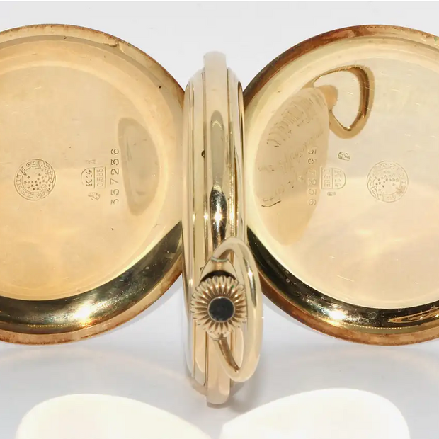 Zenith Taschenuhr Savonnette – 14 Karat Gelbgold