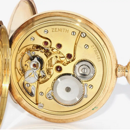 Zenith Taschenuhr Savonnette – 14 Karat Gelbgold