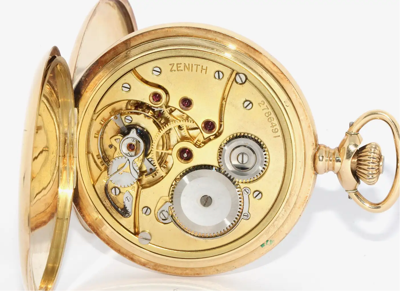 Zenith Taschenuhr Savonnette – 14 Karat Gelbgold