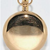 Patek Philippe 14 Karat Gold Taschenuhr mit Emailzifferblatt