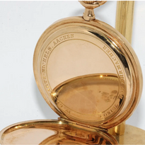 Patek Philippe 14 Karat Gold Taschenuhr mit Emailzifferblatt