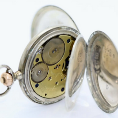 Glashütte Uhrenfabrik Union – Silberne Taschenuhr, Gehäuse von Dürrstein & Co.