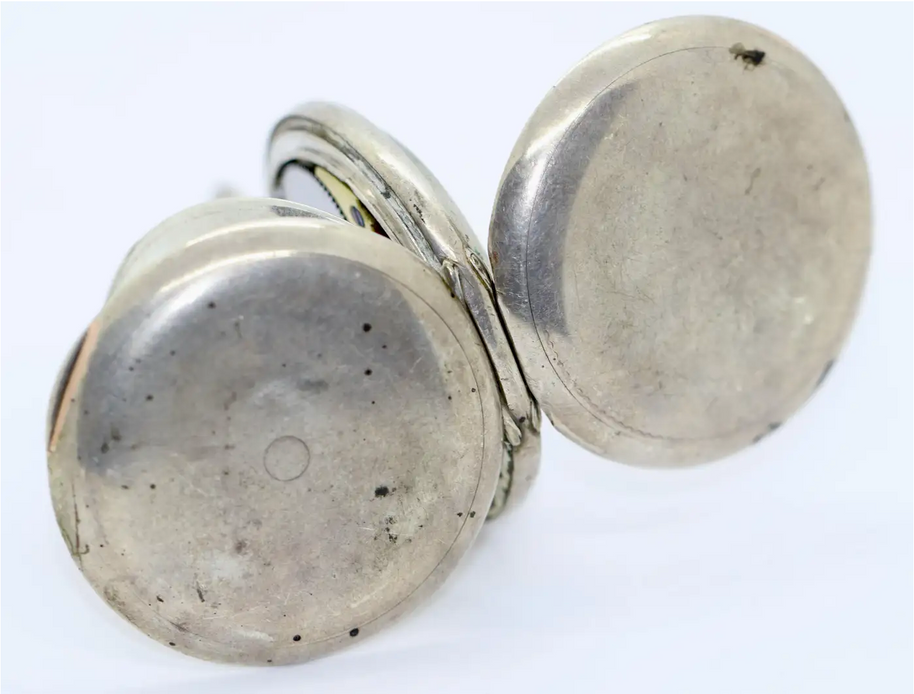 Glashütte Uhrenfabrik Union – Silberne Taschenuhr, Gehäuse von Dürrstein & Co.