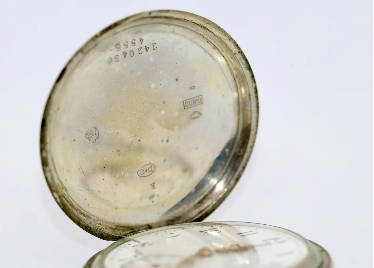 Glashütte Uhrenfabrik Union – Silberne Taschenuhr, Gehäuse von Dürrstein & Co.