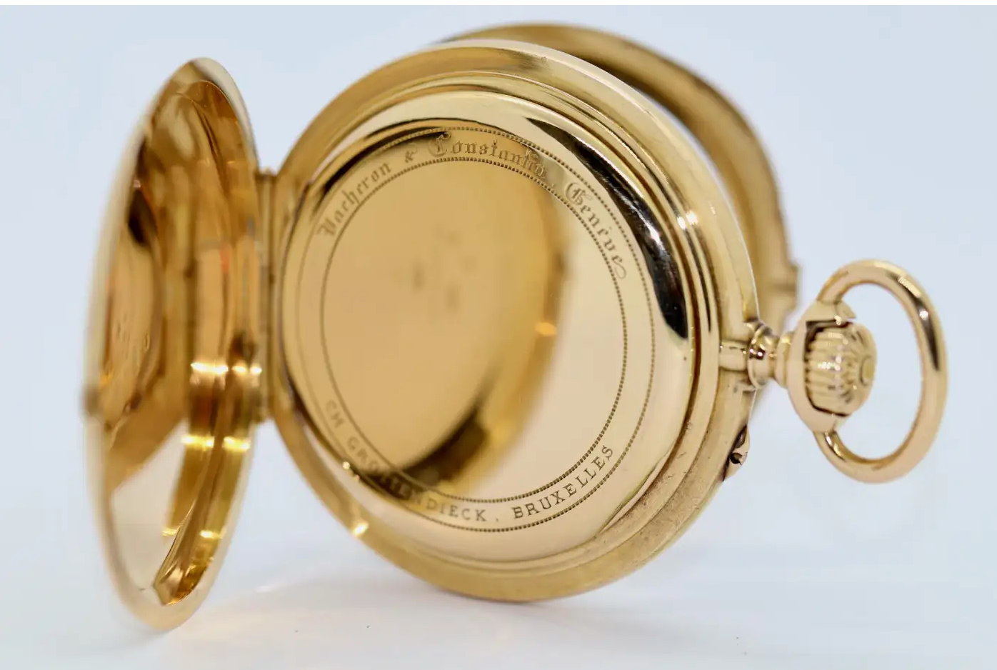 Vacheron & Constantin Genf – Grottendieck Bruxelles, 18 Karat Gold Taschenuhr