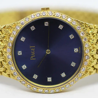 Piaget Damenuhr 18 Karat Gelbgold mit Diamanten 32mm