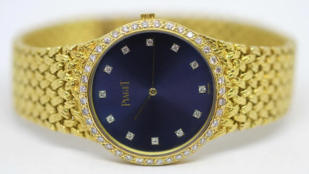 Piaget Damenuhr 18 Karat Gelbgold mit Diamanten 32mm