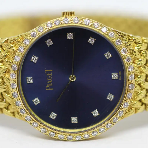 Piaget Damenuhr 18 Karat Gelbgold mit Diamanten 32mm