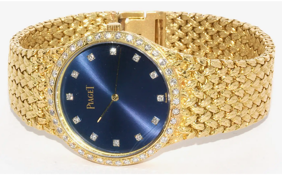 Piaget Damenuhr 18 Karat Gelbgold mit Diamanten 32mm