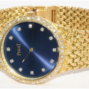 Piaget Damenuhr 18 Karat Gelbgold mit Diamanten 32mm