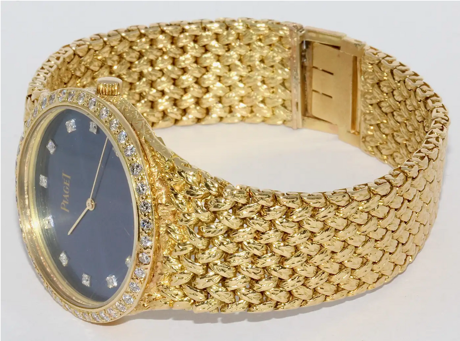 Piaget Damenuhr 18 Karat Gelbgold mit Diamanten 32mm