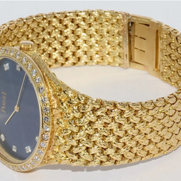 Piaget Damenuhr 18 Karat Gelbgold mit Diamanten 32mm