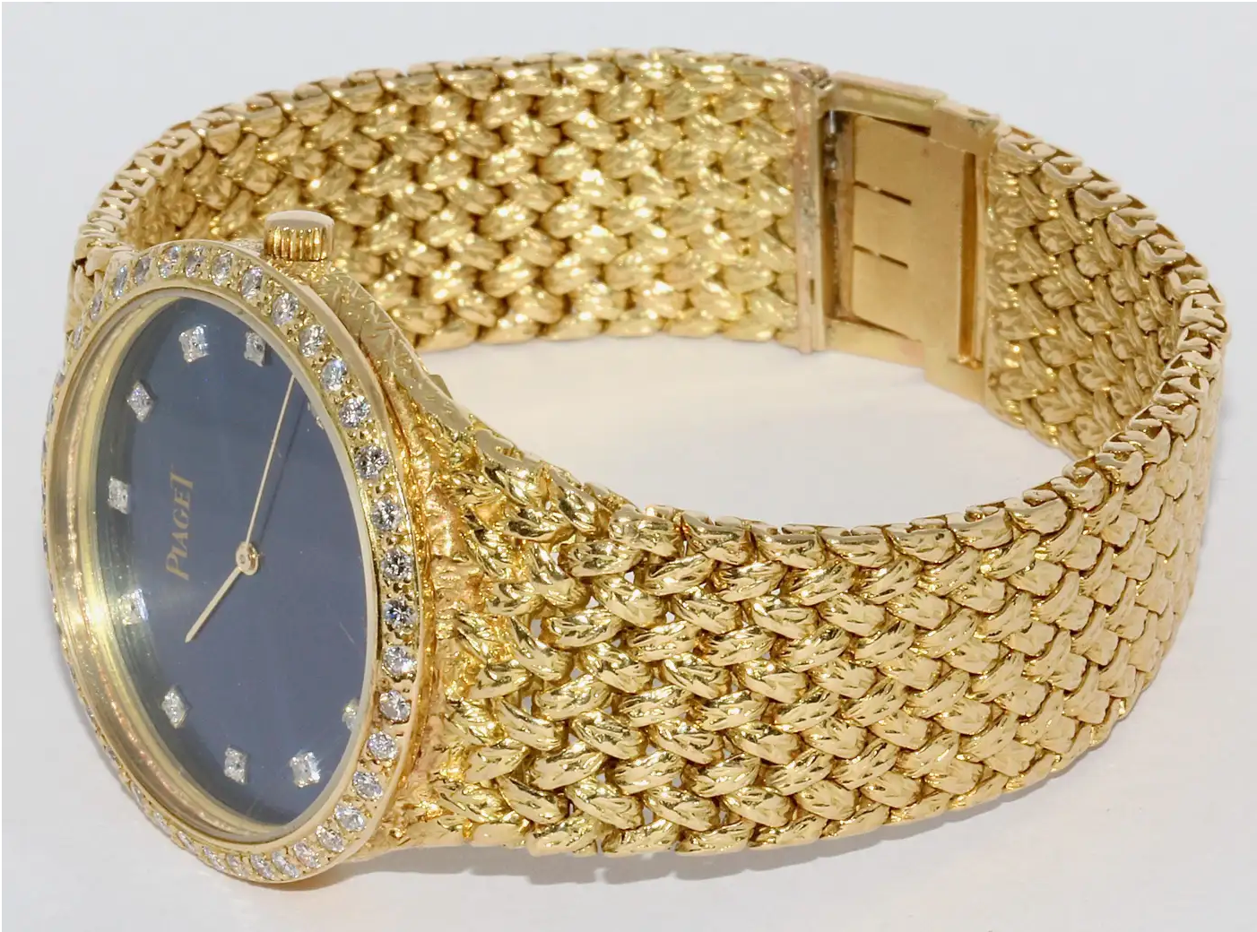 Piaget Damenuhr 18 Karat Gelbgold mit Diamanten 32mm