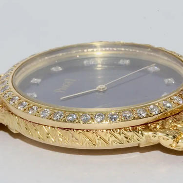 Piaget Damenuhr 18 Karat Gelbgold mit Diamanten 32mm