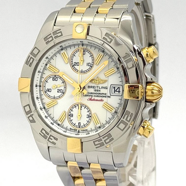 Breitling Chrono Cockpit Galactic Chronograph Gold-Stahl B13358L2 A700
