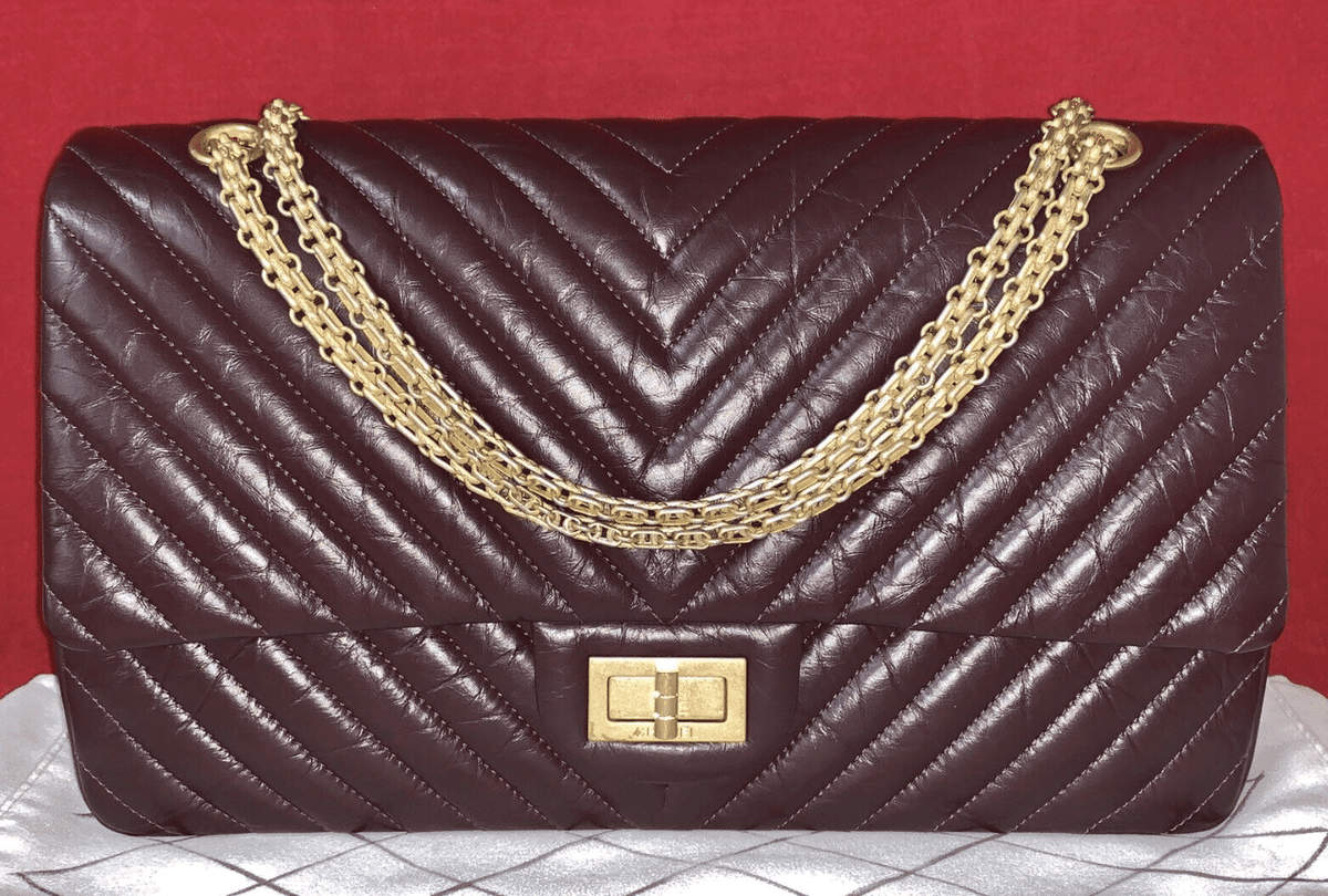 CHANEL A37590 Jumbo Double Flap Bag 2.55 Violett Lambskin Umhängetasche