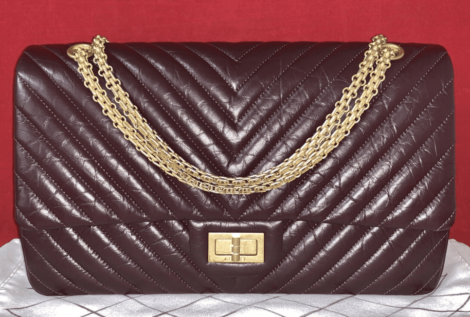 CHANEL A37590 Jumbo Double Flap Bag 2.55 Violett Lambskin Umhängetasche