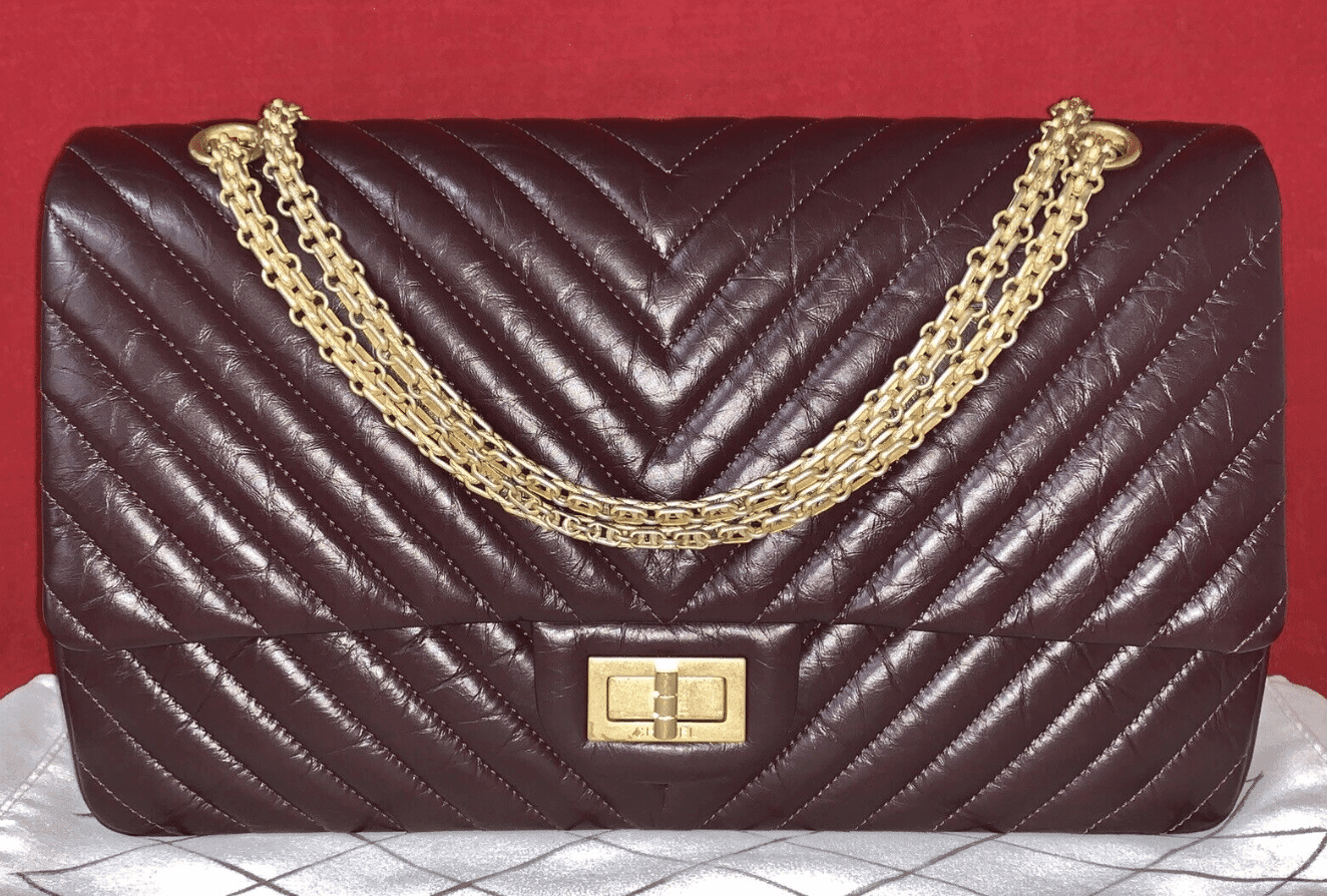 CHANEL A37590 Jumbo Double Flap Bag 2.55 Violett Lambskin Umhängetasche