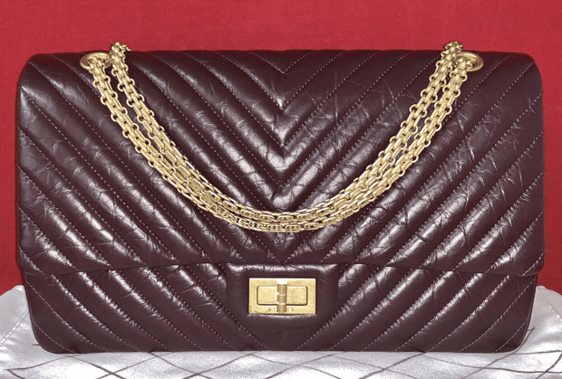 CHANEL A37590 Jumbo Double Flap Bag 2.55 Violett Lambskin Umhängetasche