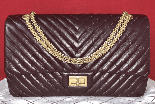 CHANEL A37590 Jumbo Double Flap Bag 2.55 Violet Lambskin Shoulder Bag