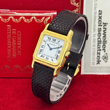 Cartier Santos Dumont Gold Handaufzug Ref. 78097