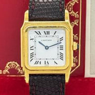 Cartier Santos Dumont Gold Handaufzug Ref. 78097