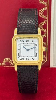 Cartier Santos Dumont Gold Handaufzug Ref. 78097