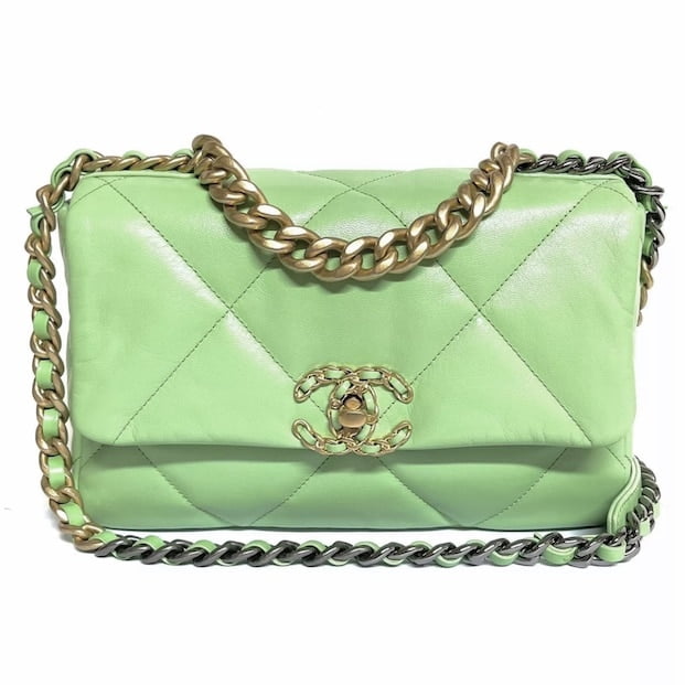 Chanel 19 Flap Bag AS1160 Mint Green