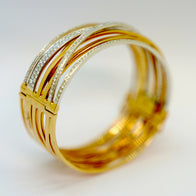 Al Coro Serenata Armreif aus 18K Rosé- & Weißgold mit Diamanten