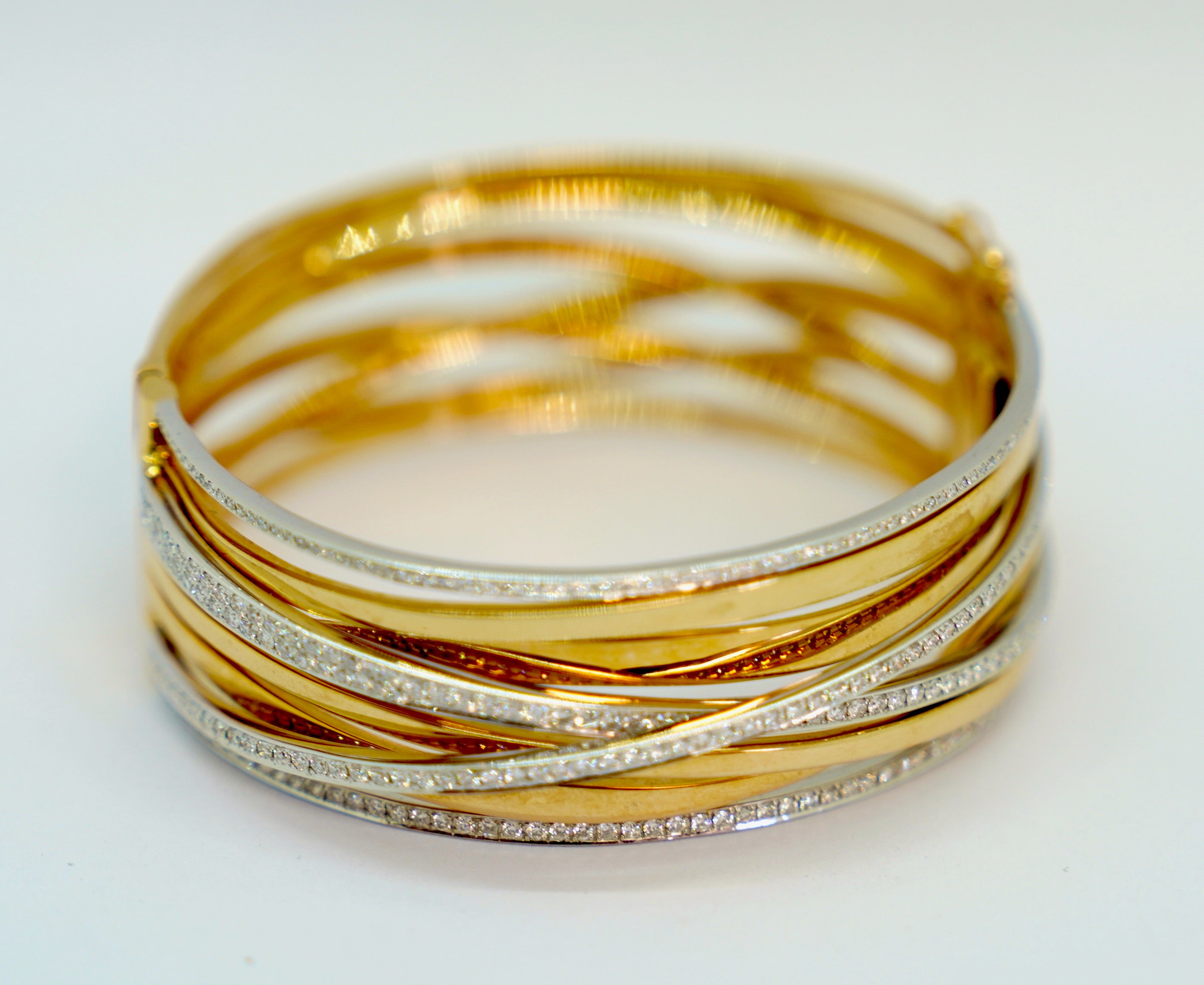 Al Coro Serenata Armreif aus 18K Rosé- & Weißgold mit Diamanten
