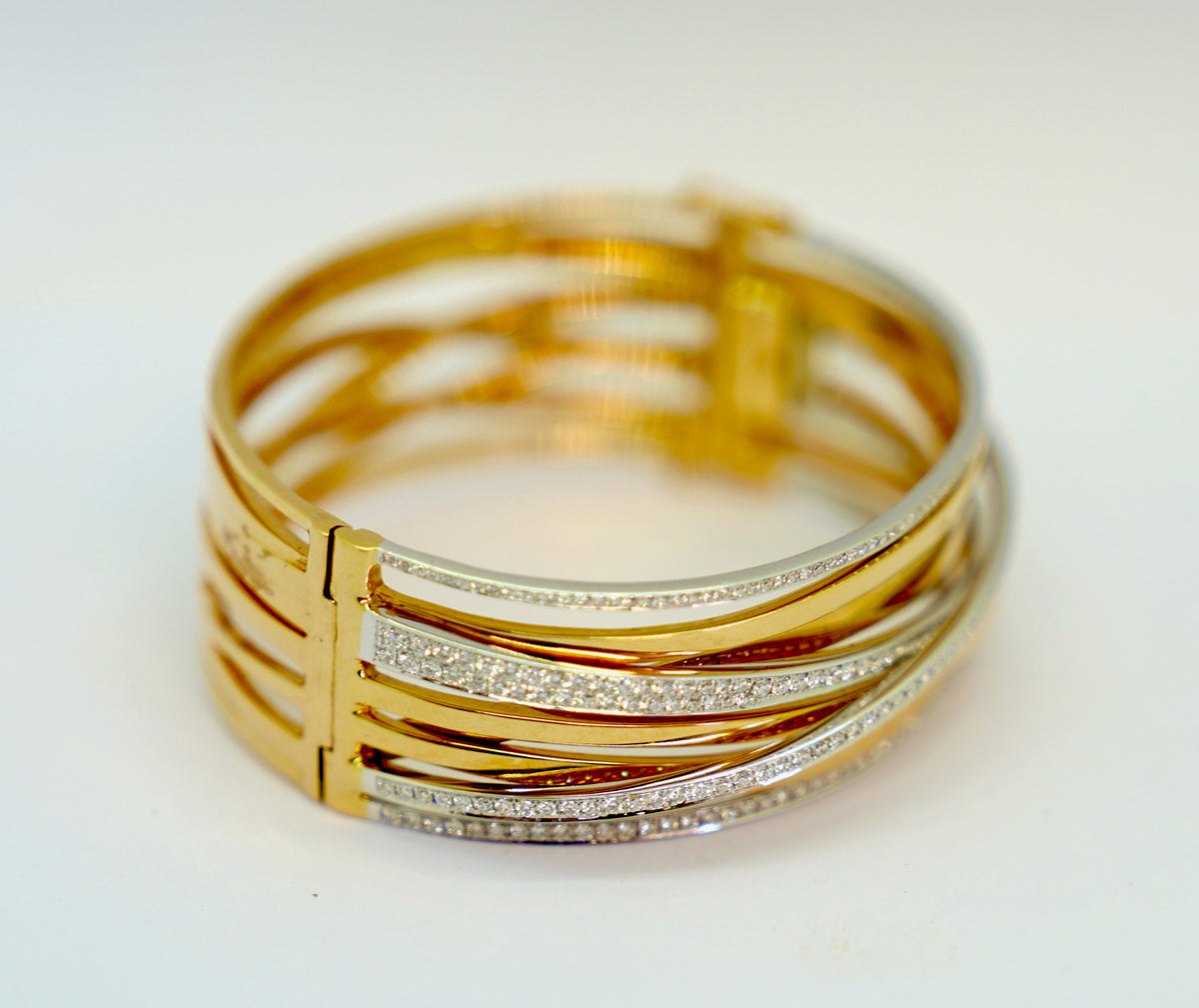 Al Coro Serenata Armreif aus 18K Rosé- & Weißgold mit Diamanten