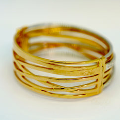 Al Coro Serenata Armreif aus 18K Rosé- & Weißgold mit Diamanten