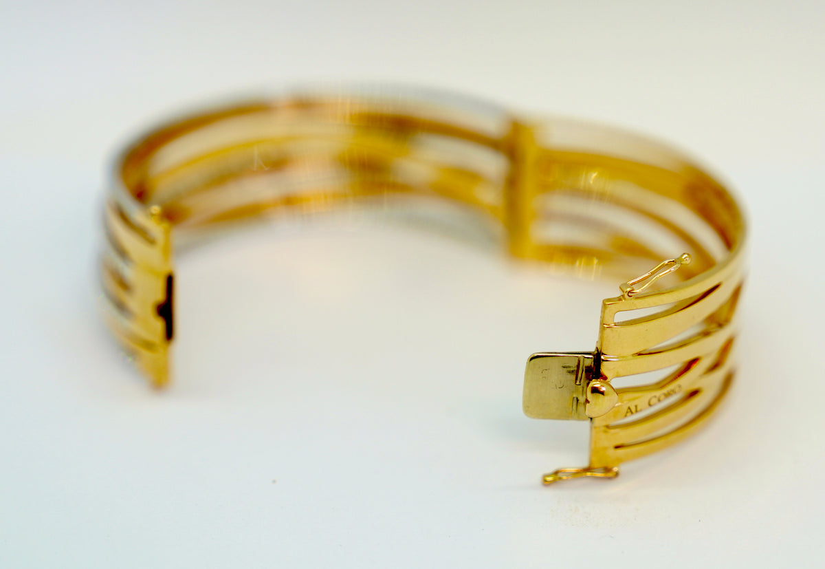 Al Coro Serenata Armreif aus 18K Rosé- & Weißgold mit Diamanten