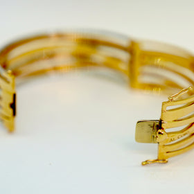 Al Coro Serenata Armreif aus 18K Rosé- & Weißgold mit Diamanten