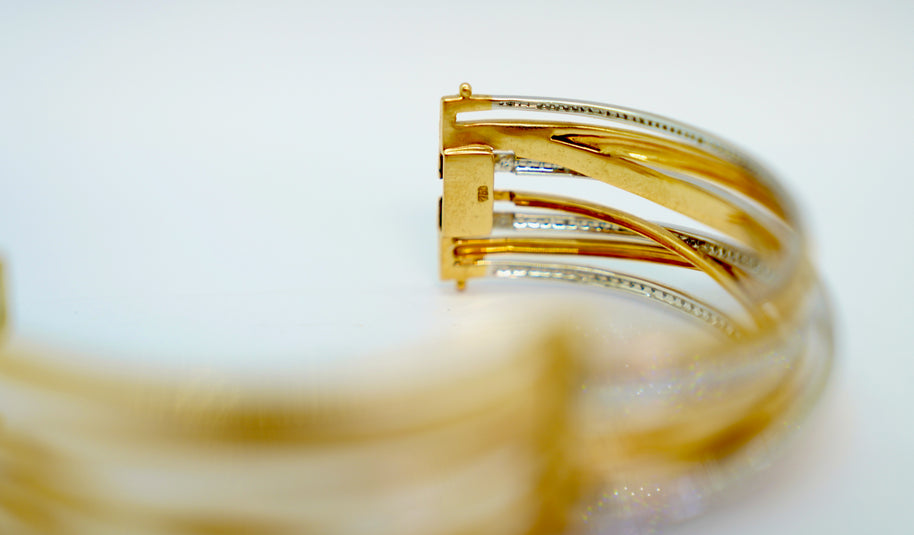 Al Coro Serenata Armreif aus 18K Rosé- & Weißgold mit Diamanten